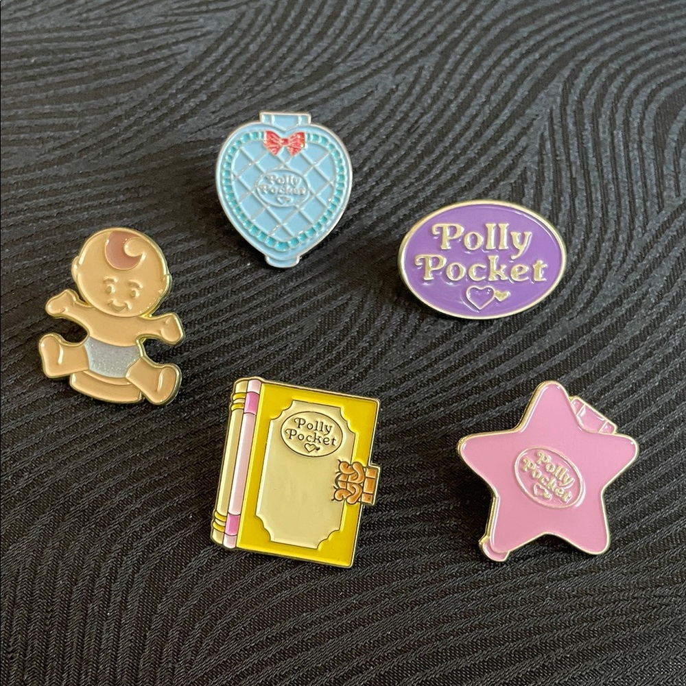 Polly Pocket Enamel Pin Set